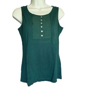 Van Heusen Green Tank Top Size XS
